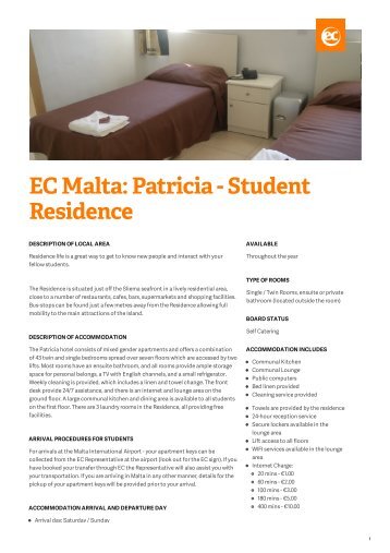 Patricia - Student Residence