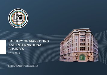 faculty of marketing and international business - Universitatea Spiru ...