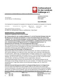 Caritasverband für den Landkreis Haßberge e.V. - Vernetzung ...