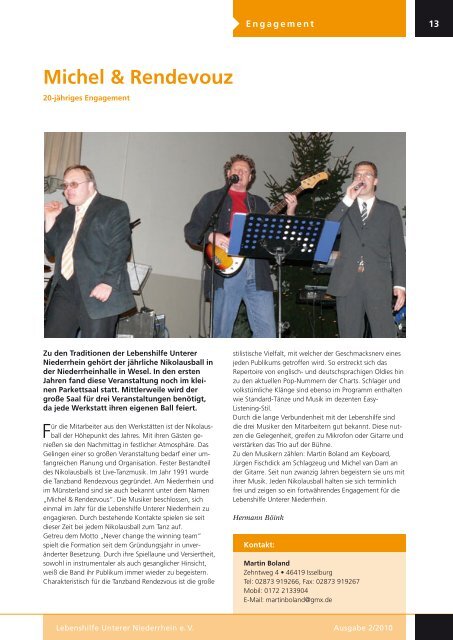 Groiner Blick Ausgabe 2/2010 - Lebenshilfe Unterer Niederrhein e.V.