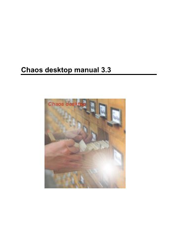 Chaos desktop manual 3.3 - Adtollo