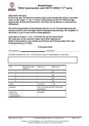 Beispielfragen TS9(3) Systemauditor nach ISO/TS 16949 (1st,2nd ...