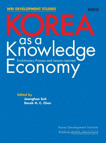 Korea as a Knowledge Economy - ISBN: 9780821372012
