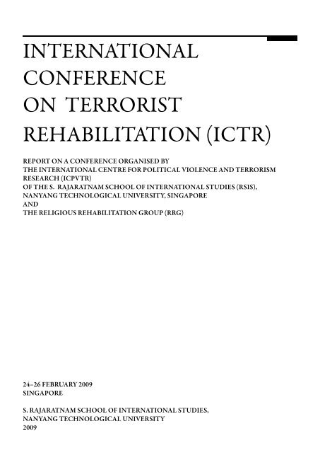 International Conference On Terrorist Rehabilitation