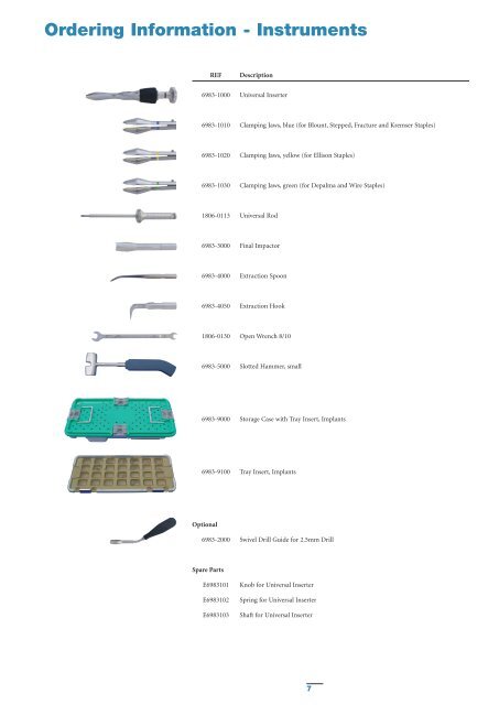 Staple Fixation System - Stryker