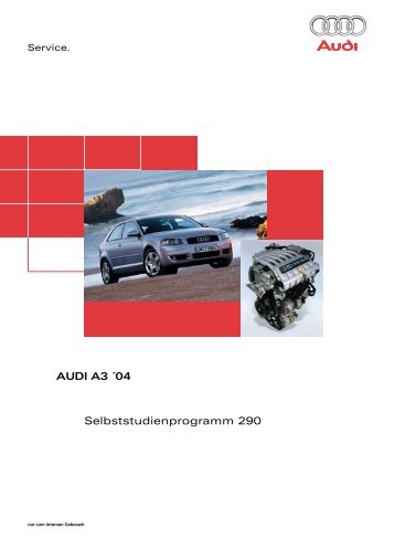 290 AUDI A3 Â´04 Selbststudienprogramm 290 - Volkspage