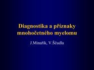 Diagnostika a pÅÃ­znaky mnohoÄetnÃ©ho myelomu - NadaÄnÃ­ fond ...