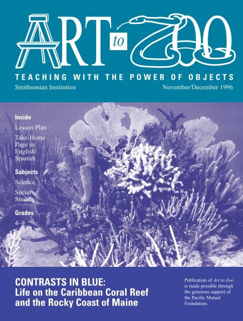 Art to Zoo: Contrasts in Blue: Life on the Caribbean Coral Reef and ...