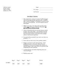 Exam II Answers F97 - CHEM 1314