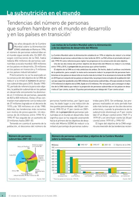 Estado de la inseguridad alimentaria en el mundo 2006 ... - FAO.org