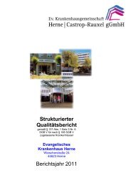 QualitÃ¤tsbericht, EvK Herne [260590505] - EvK Castrop-Rauxel