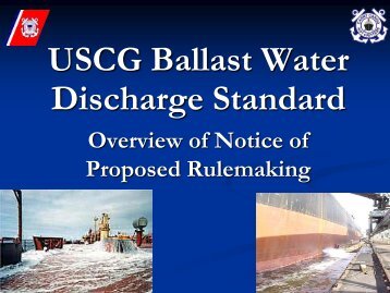 USCG Ballast Water Discharge Standard - Reid's Testing Board