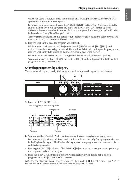 X50 Operation Guide - Korg