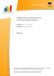 Health and long-term care in the European Union