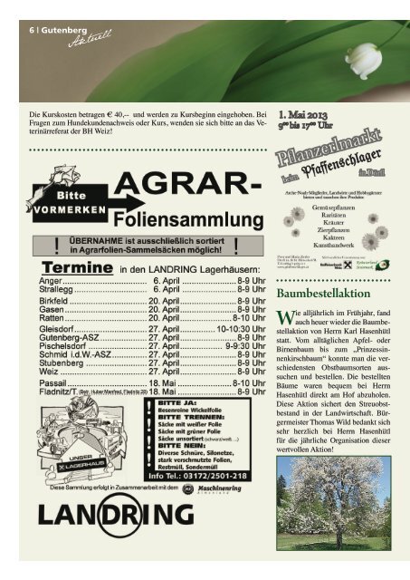 Ausgabe 01/2013 - Gemeinde Gutenberg an der Raabklamm