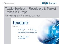 Textile Services â Regulatory & Market Trends in Europe - Messe ...