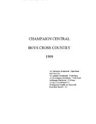 champaign central boys cross country 1999 - Mahomet-Seymour ...