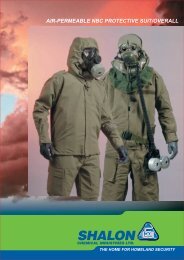 air-permeable nbc protective suit/overall - Shalon Chemical Industries