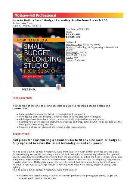 How To Build A Small Budget Recording Studio From Scratch 4