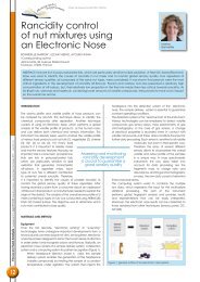 Rancidity control of nut mixtures using an Electronic ... - Alpha MOS