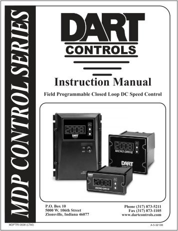 Gmdp Rev1 man cover 0508.FH11 - Dart Controls