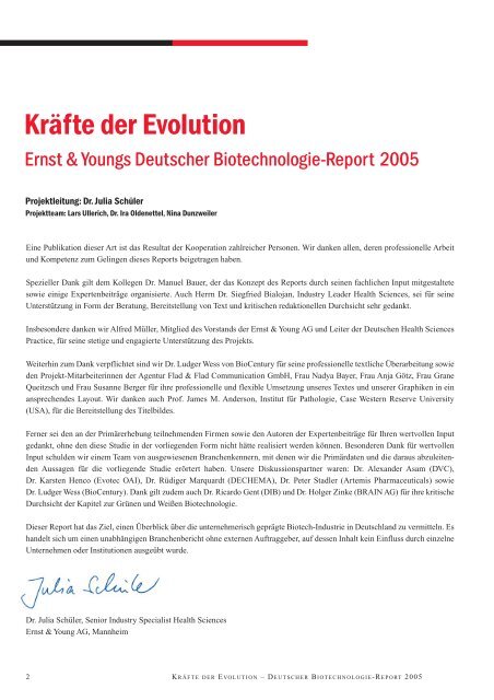 KrÃ¤fte der Evolution - Ernst & Young