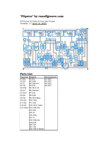 PCB layout - RunOffGroove