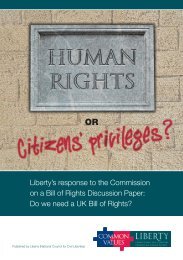 Human Rights or Citizens' Privileges - Liberty