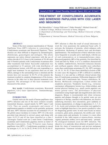 treatment of condylomata acuminata and ... - Journal of IMAB