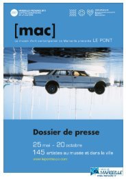 Dossier de presse LE PONT - mac marseille - Marseille Provence ...