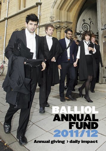 Balliol annual Fund 2011/12 - Balliol College