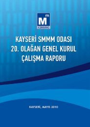 2009 Yılı Faaliyet Raporu - Kayseri SMMM Odası