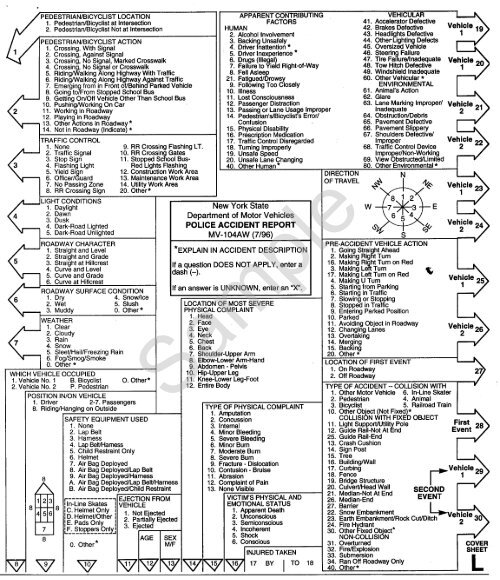New York MV104AW Overlay L, Revised 7/1996 (NHTSA) Traffic