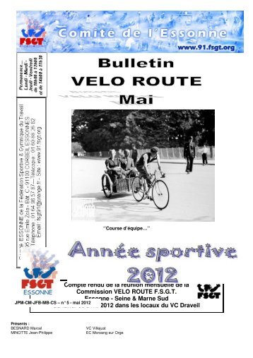 VÃƒÂ©lo Route-5-2012.pdf - Velo Club de Villejust