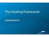 The Hashing Framework - Poco