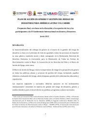 plan de acción en género y gestión del riesgo de desastres para ...