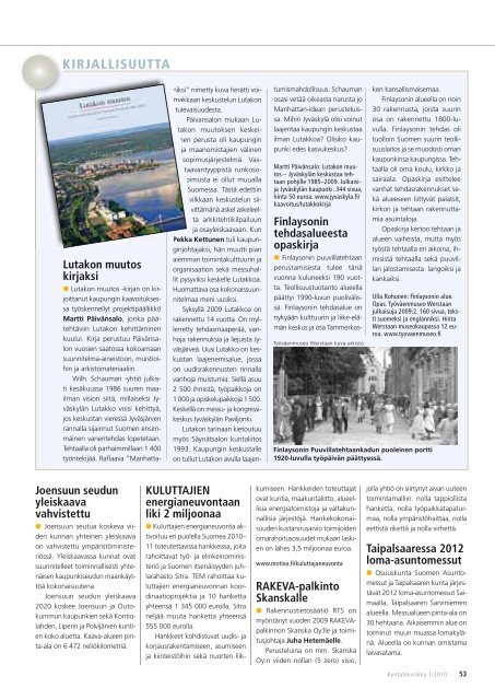 Lataa (pdf) - Kuntatekniikka