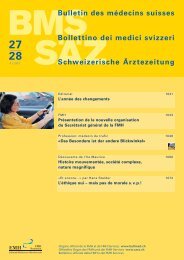 Bulletin des mÃ©decins suisses 27-28/2012 - Schweizerische ...