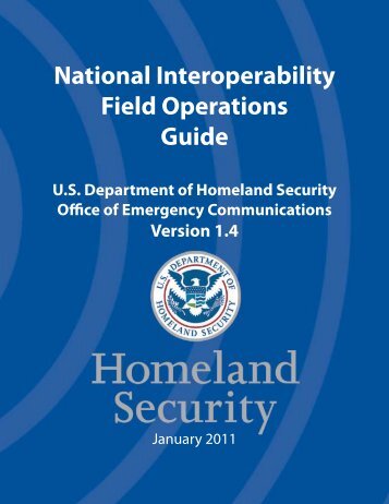 National Interoperability Field Operations Guide (NIFOG) - SafeCom