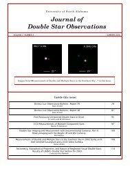 Journal of Double Star Observations - JDSO.org