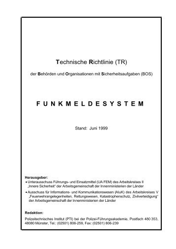 funkmeldesystem - Landesfeuerwehrschule Baden-Württemberg