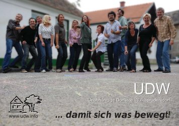 UDW UDW - UnabhÃ¤ngige Dorfliste Wulkaprodersdorf