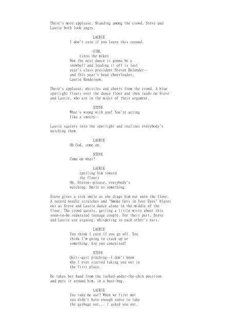 "AMERICAN GRAFFITI" Screenplay by George Lucas Gloria Katz ...