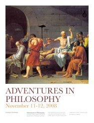 ADVENTURES IN PHILOSOPHY