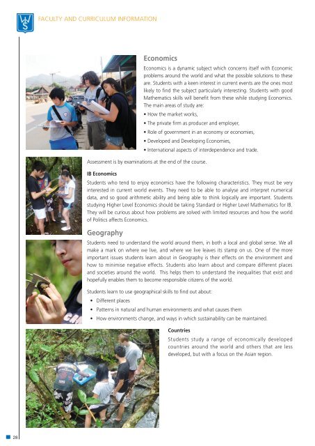 WIS Prospectus 2012 - West Island School New Portal