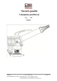 NÃ¡vod k obsluze P2M-S - Perrot.cz