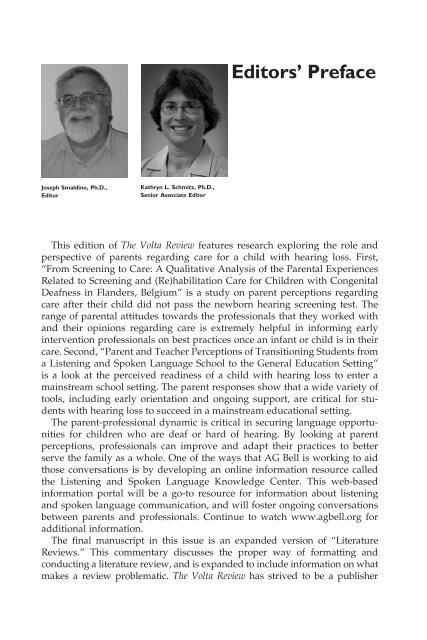 The Volta Review - Alexander Graham Bell Association