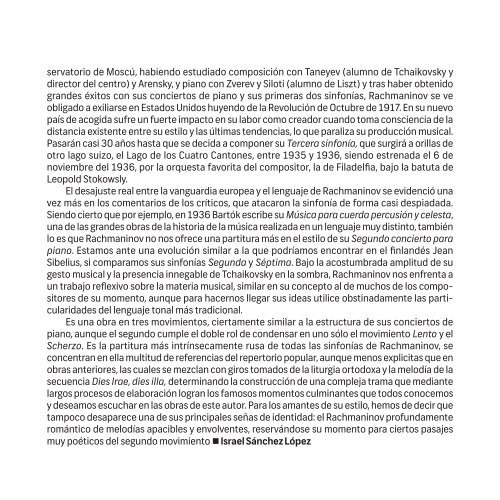 015 TEMPORADA 12-13 15 Programa De Mano 15º Abono ROSS ...