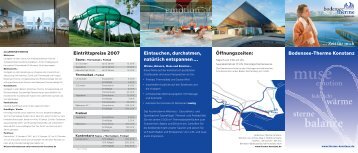 B-T Flyer4.indd - Bodensee Therme Konstanz