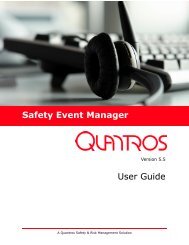 Safety Event Manager User Guide - JIRDC Home